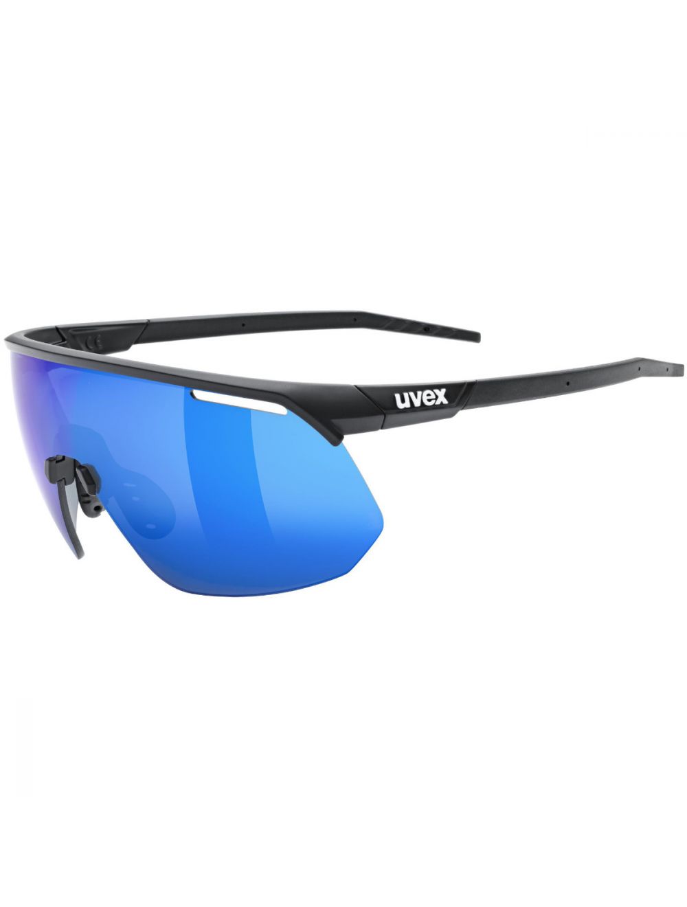 UVEX Okulary rowerowe Pace One black matt/mirror blue