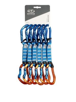 CLIMBING TECHNOLOGY Zestaw ekspresów Morfo Set UL Pro 12cm blue orange 6 pack