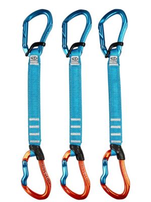 CLIMBING TECHNOLOGY Zestaw ekspresów Morfo Set UL Pro 22 cm blue orange 3 pack