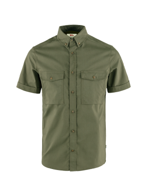 FJALLRAVEN Koszula męska Ovik Air Stretch SS Shirt M laurel green