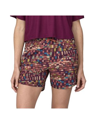 PATAGONIA Spodenki damskie W'S Multi Trails Shorts 5 1/2 in. fitz roy patchwork: night plum